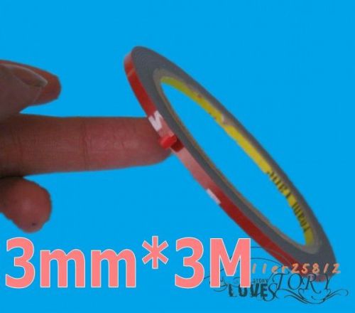 2pcs 3M 3mm* 3m Double Side Acrylic Foam Tape Adhesive used for car LOGO bumper