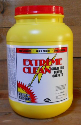 Pro&#039;s Choice Carpet Cleaning EXTREME CLEAN Advanced - 92 Ounce Jar NEW Pre Spray
