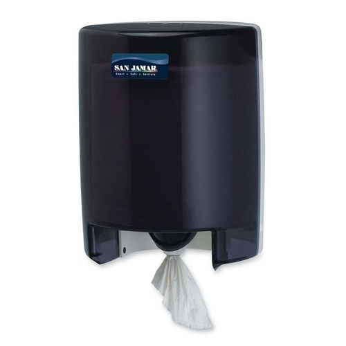 SAN JAMAR T400TBK Towel Dispenser Center-Pull 9-1/8inx9-1/2inx11-5/8in BK Pearl