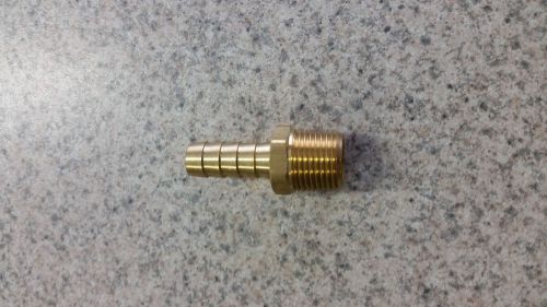 Brass straight  hose barb 5/8&#034; barb x 1/2&#034; mpt for sale