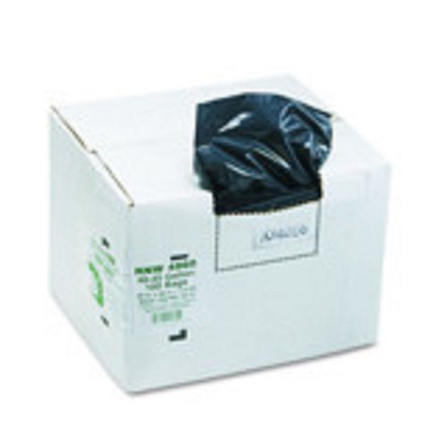 Recycled 1.8mil can liners, 45 gallon capacity, 100 per carton - black for sale