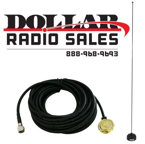 Tram NMO 1/4 Wave Coax VHF 150-162Mhz Antenna Kit Motorola CDM750 GM300 Mobiles