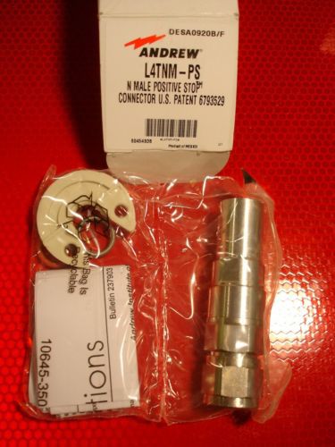 Andrew L4TNM-PS Positive Stop Connector N-Male New-In-Box
