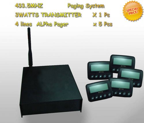 Paging system guest paging/restaurant/clinic/calling system / pc controlled for sale