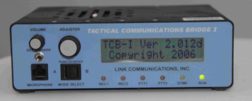 TACTICAL COMMUNICATIONS BRIDGE I   (TCB-I) LINK SYSTEMS