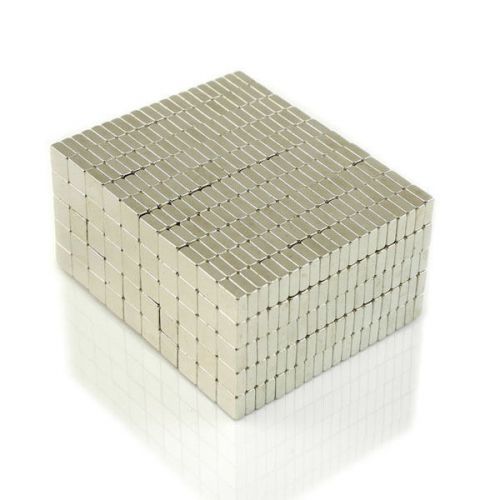1000pcs 3/16&#034; x 3/16&#034; x 5/64&#034; Blocks 5x5x2mm Neodymium Magnets Fridge Craft N35