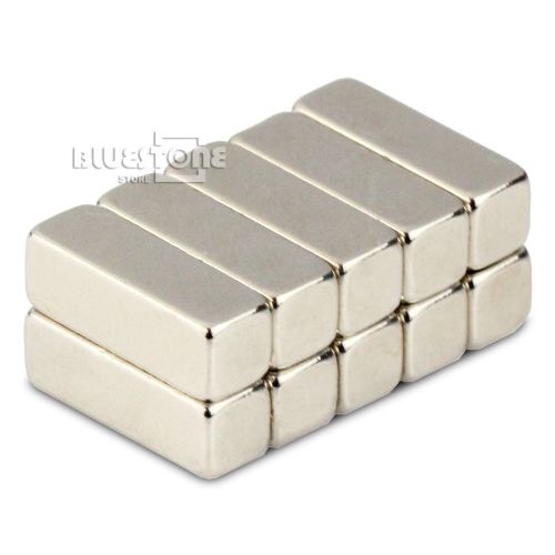 Lot 10pcs Strong Cuboid Block Bar Magnets 12 x 4 x 4mm Rare Earth Neodymium N50