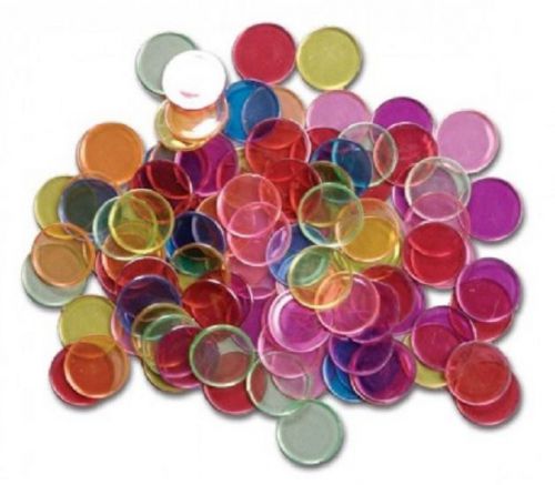 Pk/100 Wire Rimmed Counting/Bingo Chips