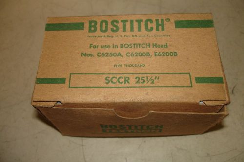 BOSTITCH SCCR 25-1/2&#034; STAPLES for Foot Stitchers C6250A,C6200B,E6200B Heads 5K