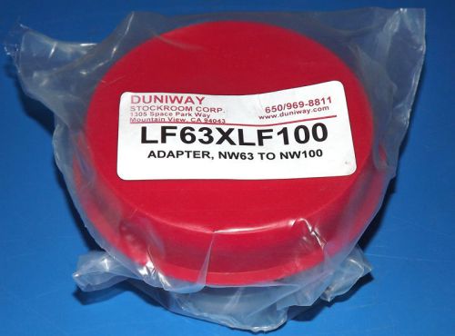 NEW Duniway LF63XLF100 NW63 to NW100 Adapter Flange LF63 / LF100 Reducer Sealed