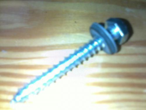 New box of 100 hex head lag screws with neoprene washer, 1/4&#034; x 2&#034; long