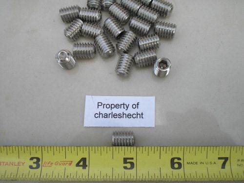 Set screws 3/8&#034;-16 x 1/2&#034; stainless steel socket / hex key / cup point / 25 pcs for sale