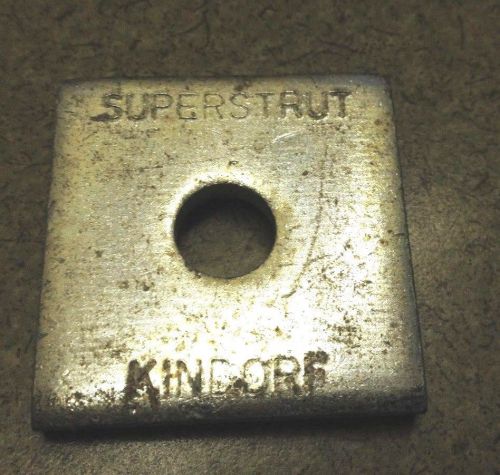 (lot of  25)thomas betts square superstrut kindorf washer 3/8&#034; 5ye59 zinc plated for sale