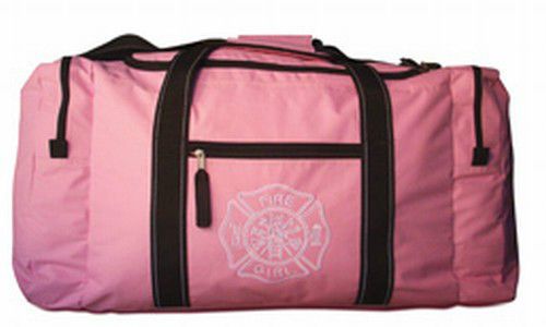 Ladies fire gear bag to store bunker pants, fire coat and helmet  - pink for sale