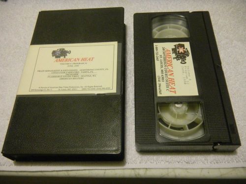 1990 v.4/prg12 american heat firefighter training vhs tape train blaze/oil fire+ for sale