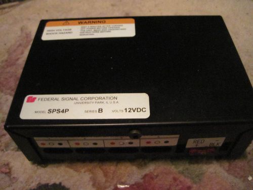 Federal Signal SPS4P  12 VDC Strobe Power Supply SERIES B WORKS GREAT