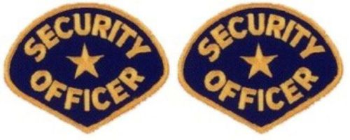 2 Security OFFICER Guard Uniform Shirt Jacket Shoulder Patch Badge Navy Blue