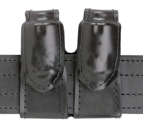 Safariland 370-2-6hs black plain hidden splitsix double speedloader pouch 2.25&#034; for sale
