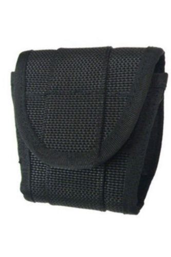 Rothco ultra force black nylon police security handcuff belt case velcro flap for sale