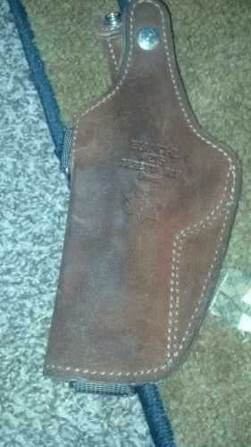 VINTAGE POLICE REVOLVER HOLSTER LEATHER BIANCHI   #215   BERETTA 92F  9MM  GUC