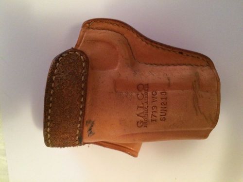 Pre-owned galco sum218 summer comfort belt holster - brown leather for sale