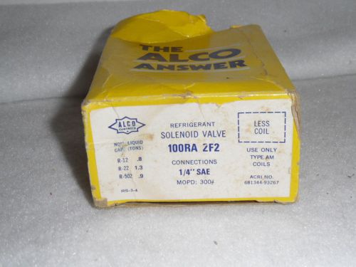Alco refrigerant solenoid vavle 100ra2f2 for sale