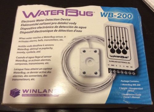 WINLAND WB-200 WATERBUG M-001-0104 1043 Water Leak Flood Detector