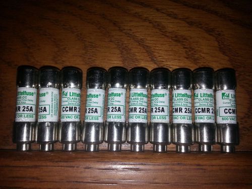 LOT OF 10 LITTLEFUSE CCMR 25 FUSES  BRAND NEW