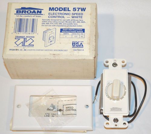 Broan - 57W - Electronic Speed Control - 6E897 - White -