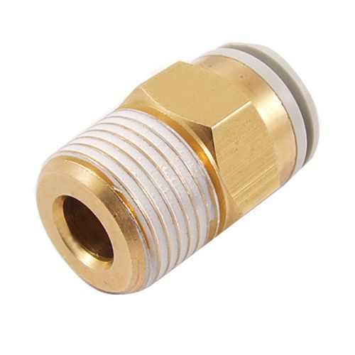 25/64&#034; Tube 21/32&#034; Male Thread Pneumatic One Touch Straight Quick Connector