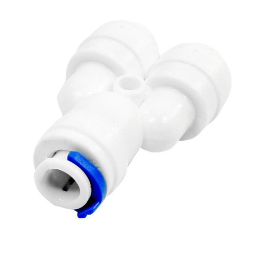 Equal 10mm Hole Dia 3 Ways Y Design Water Purifier Pipe Hose Connector