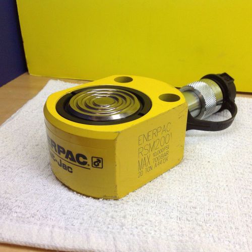 Enerpac rsm-200,hydraulic cylinder, steel, 20 ton, 0.44 in stroke low pro new! for sale