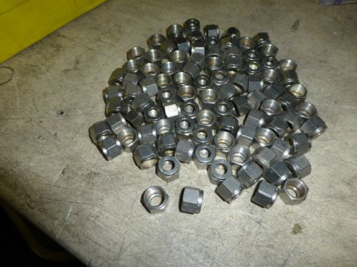 HUGE LOT OF COMPRESSION NUTS BRASS AND SS VARIOUS SIZES  NO RESERVE