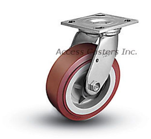 Ac18301-8322 8&#034; x 2&#034; carter-hoffmann replacement swivel plate caster, poly wheel for sale