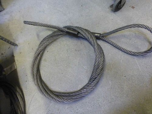 3/4&#034; X apx 30&#039; leg cable sling rigging twisted rope style wire airline airplane