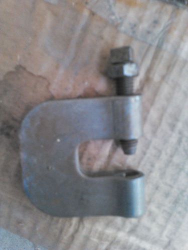 Lot of (4)  c clamp w/locknut,rod sz 3/8&#034; for sale