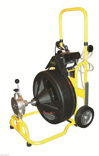 Speedway by cobra sewer drain  machine 100 ft 5/8 cable 4 pc cutter set st-530 for sale