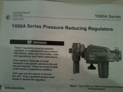 Fisher Y690A pressure reducing regulator gas valve