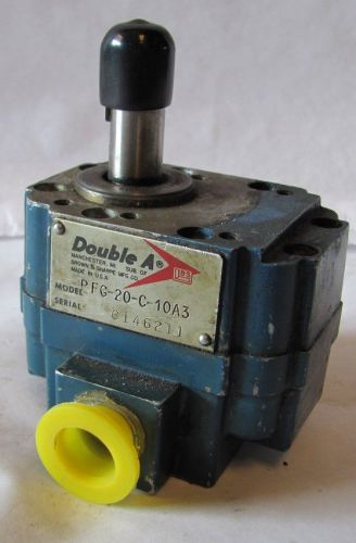 BROWN &amp; SHARPE Hydraulic PUMP PFG-10-10A3 AA DOUBLE A USED