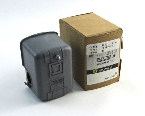 Square d fsg29j99 pumptrol pressure switch - 9013, u2, nema 1, 35/45 psi for sale