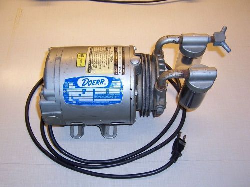 Gast mfg. oil-less vacuum pump model no. 0211-v138-g8c, doerr 115v. 1/6 h.p. for sale