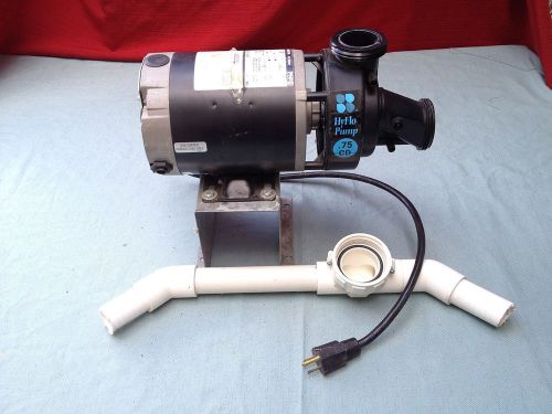 Hydrabaths hyflo water pump .75 cd hp 3a90c a.o. smith ac motor plug added works for sale