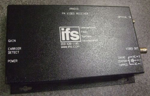IFS GE VR4010 FM Video Receiver Transciever Fiber Optic    4S