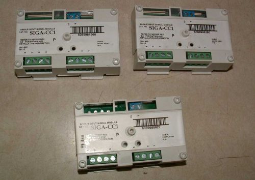 Lot of 3 Edwards Alarm module SIGA-CC1  USED