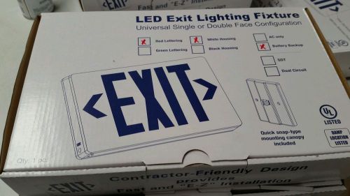 Encore led exit sign lpe-ru with battery back up for sale