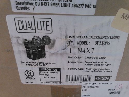 Hubbell lighting dual lite commercial emergency light n4x7 for sale