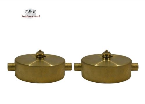 2 pk fire hydrant adapter nst 2-1/2&#034; cap w/chain for sale