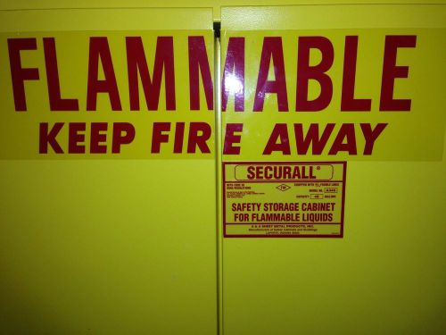 Securall flammable storage cabinet a345 for sale