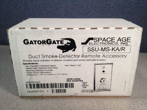 NEW GatorGate MS-KA/R Duct Smoke Detector Remote Accessory SSU-MS-KA/R