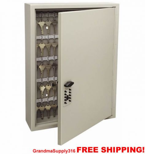 Security Key Cabinets 60 Keys Metal Storage Lock Box Steel Storage Lockbox NEW!